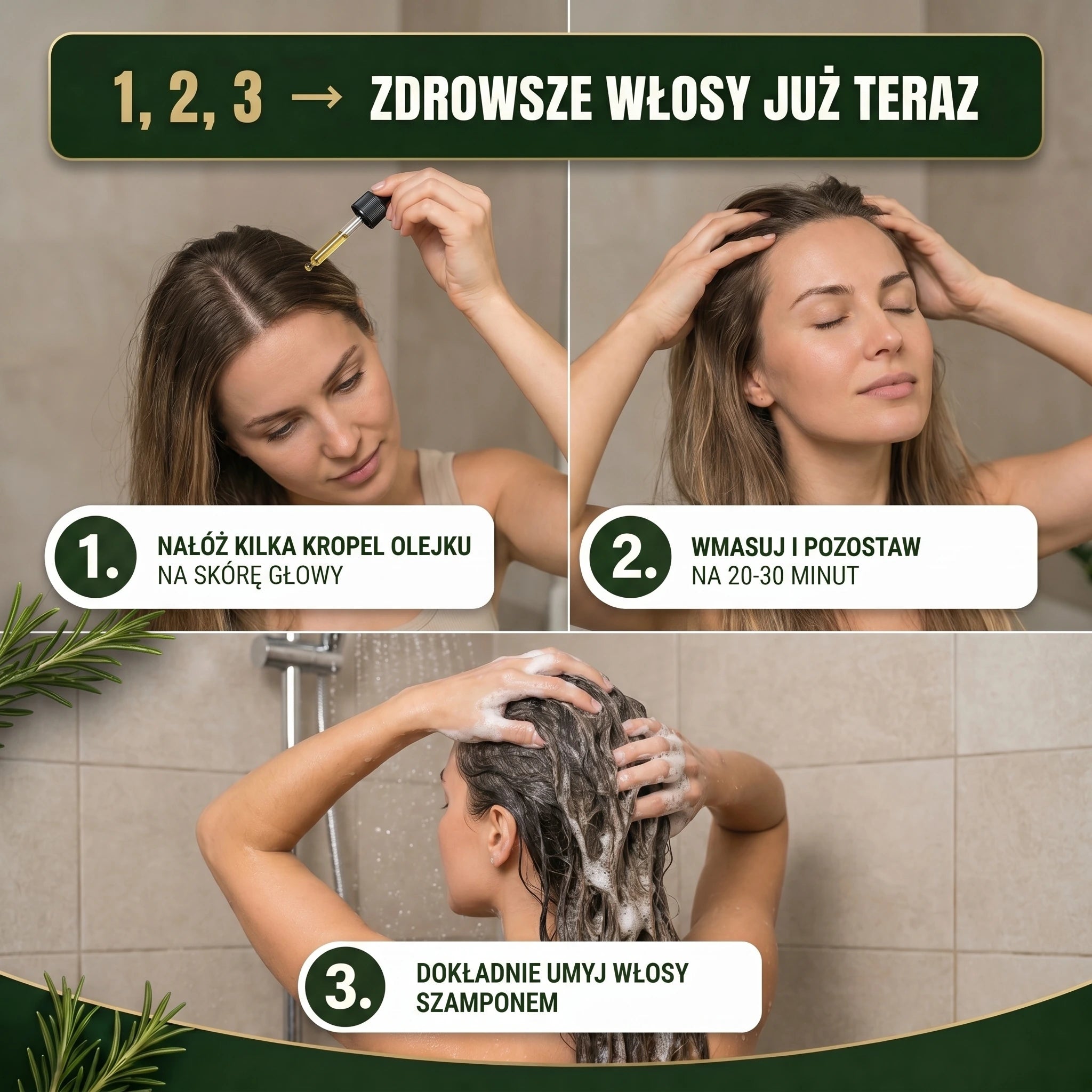 Verdéan™ Rozmarynowe Serum do Włosów | Stymuluje wzrost i widocznie zagęszcza włosy